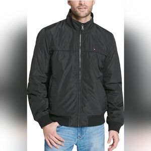 NWT Tommy Hilfiger Men's Legacy Water and Wind Resistant  Bomber Jacket Size L